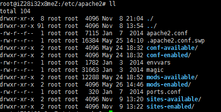 apache2目录结构